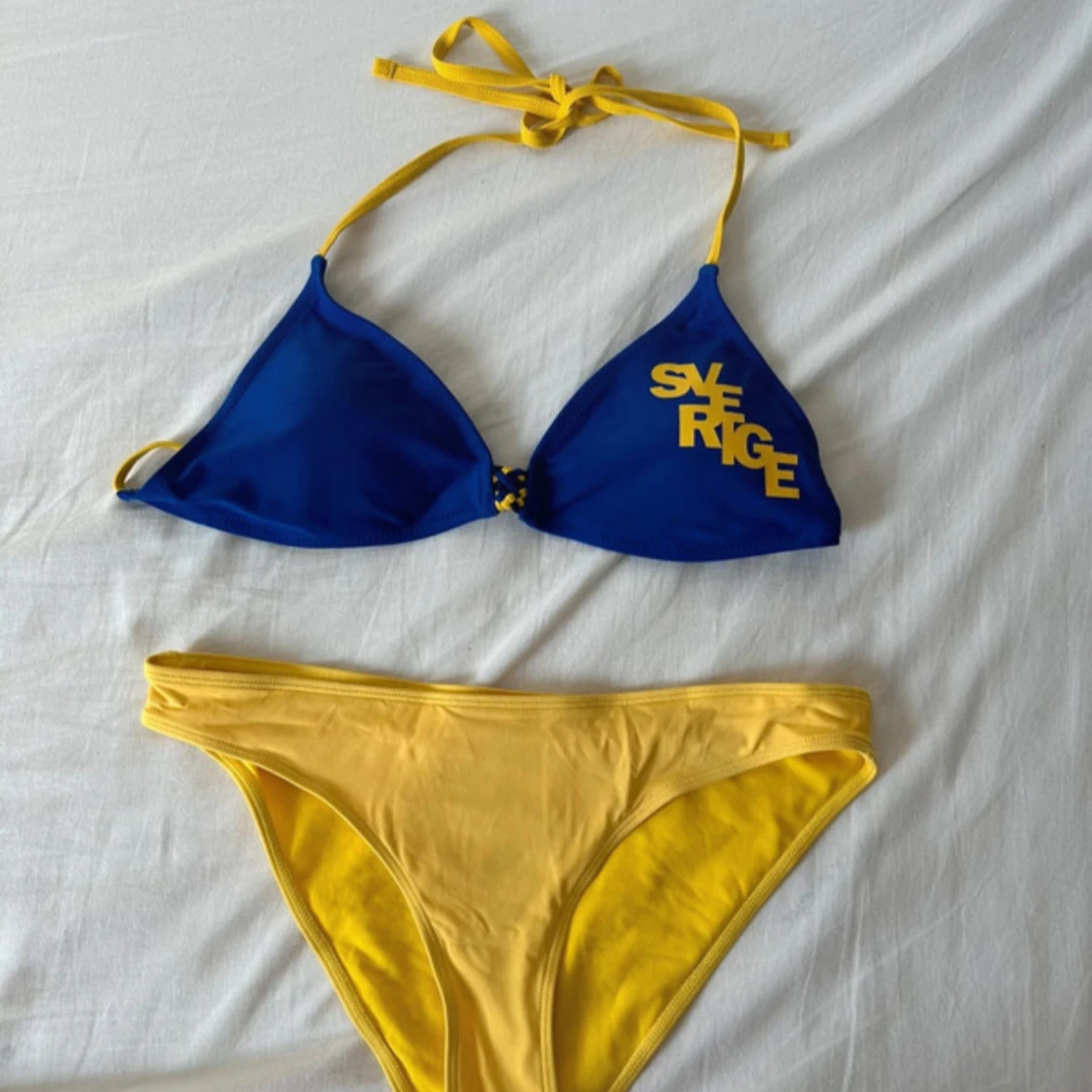 Blå och gul Sverige bikini