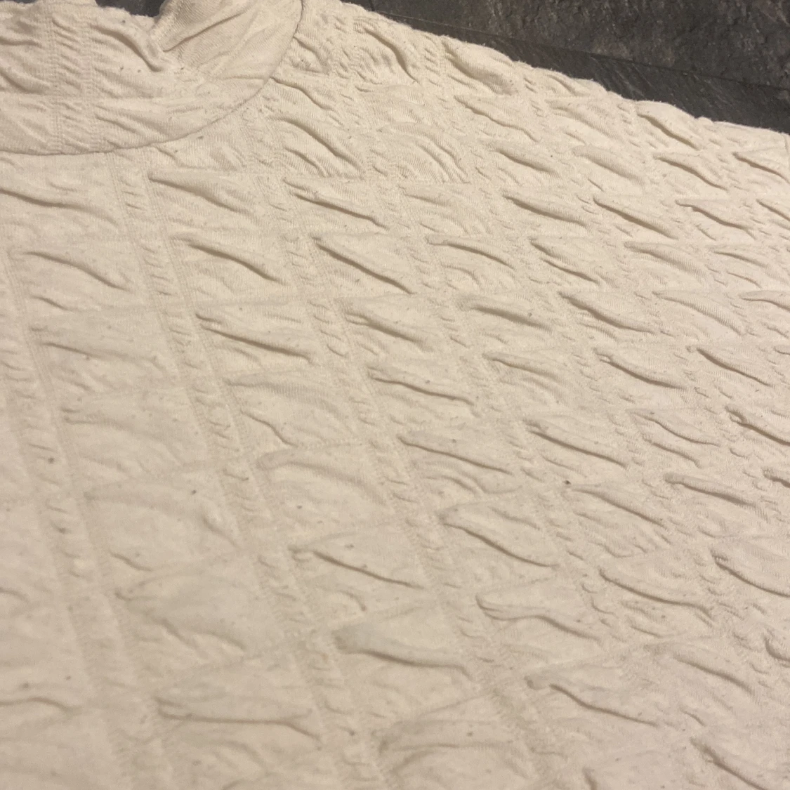 Vit quiltad tröja från Pieces - 1