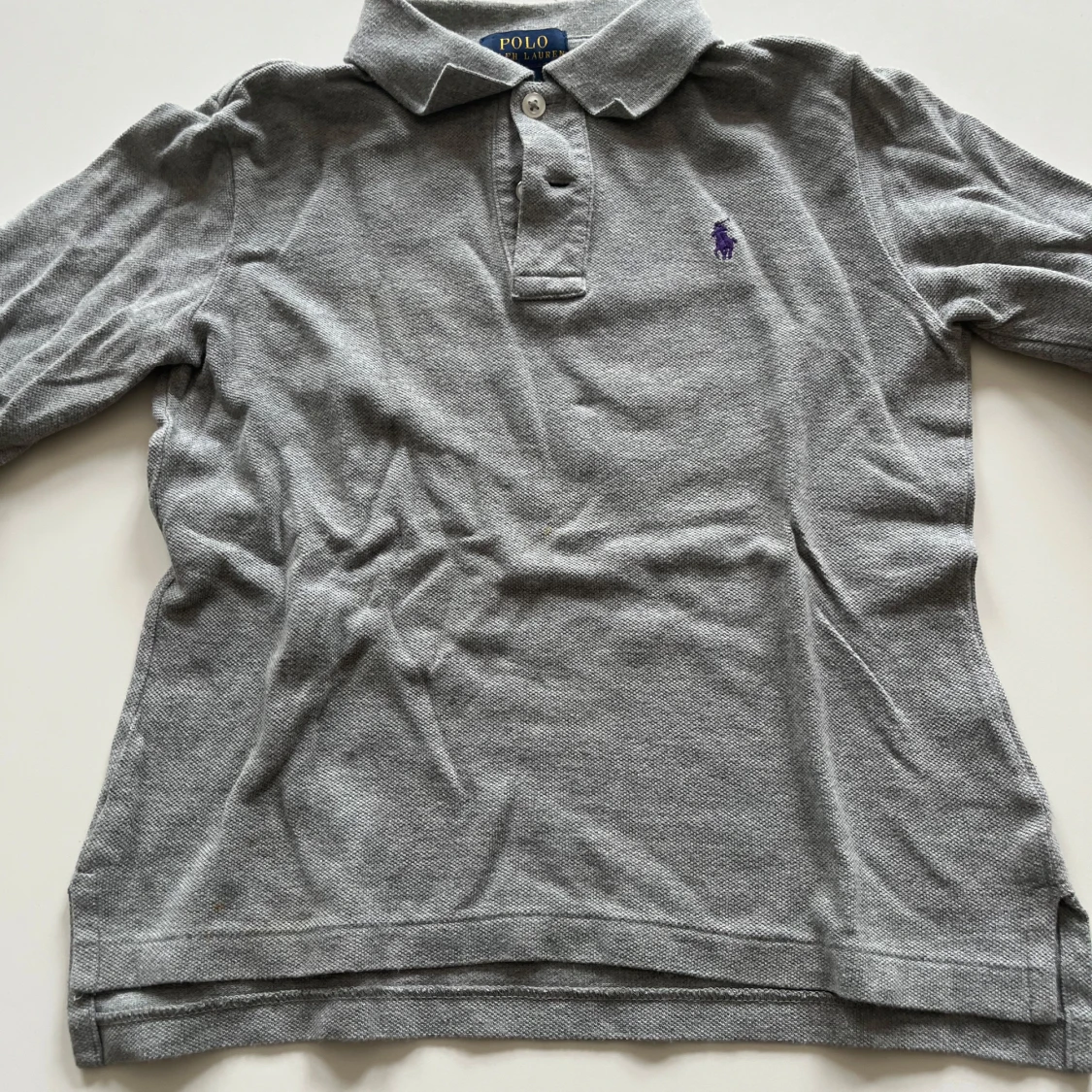 Grå pikétröja från Polo Ralph Lauren