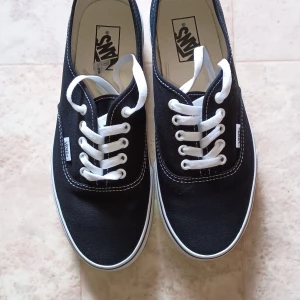 Nya Vans authentic - Skorna är nya, har endast provat dem inomhus när jag köpte skorna sedan, har de stått i garderoben och tagit plats. 