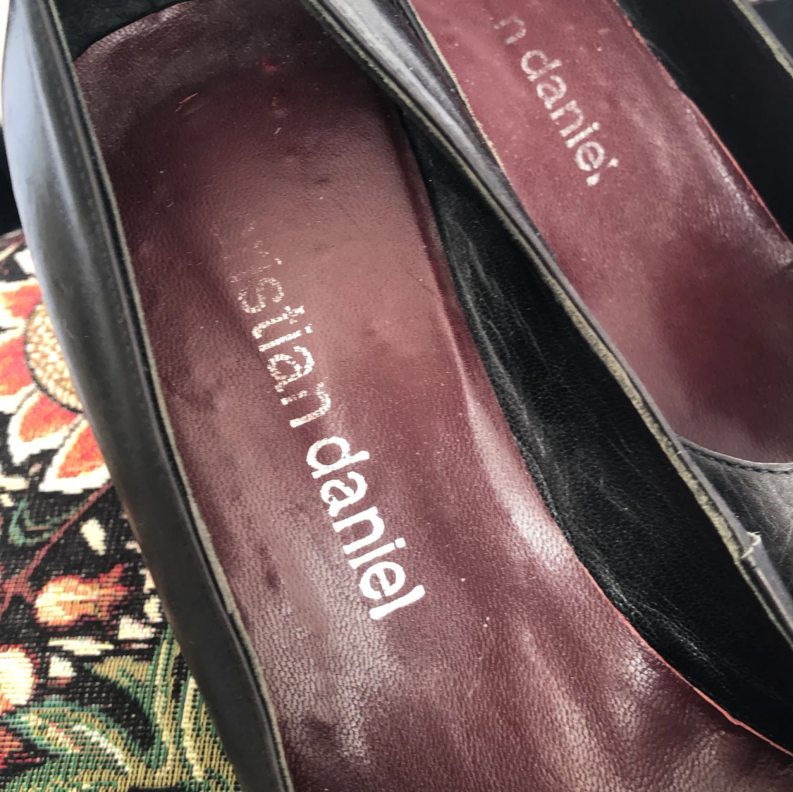 Svarta klackskor Christian Daniel - 1