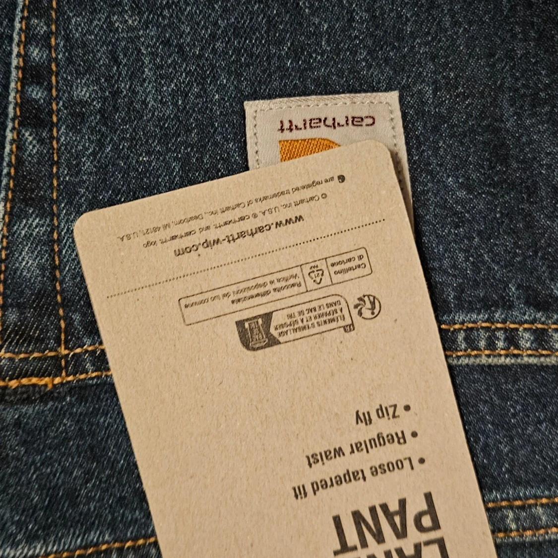 Blå jeansbyxor från Carhartt landon  - 2