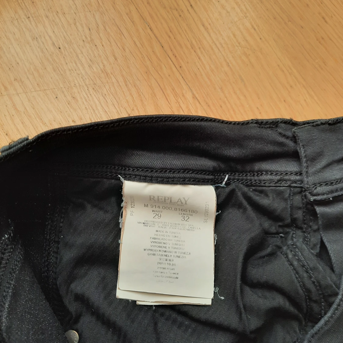 Svarta Replay Anbass jeans - 3
