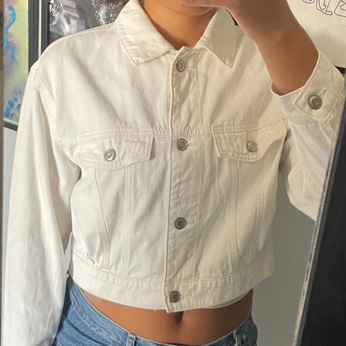 Vit jeansjacka  - 2