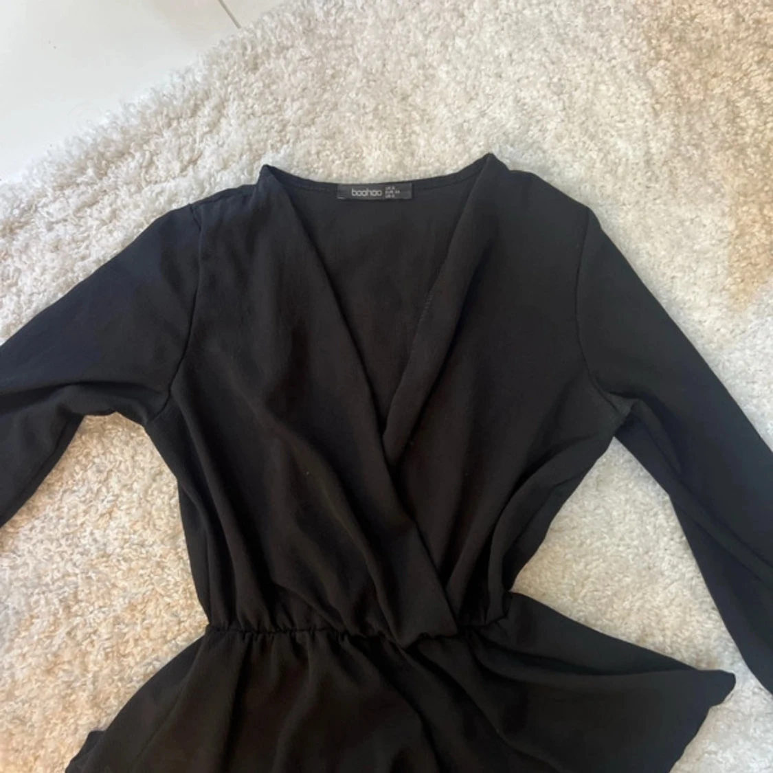 Svart långärmad blus - 2