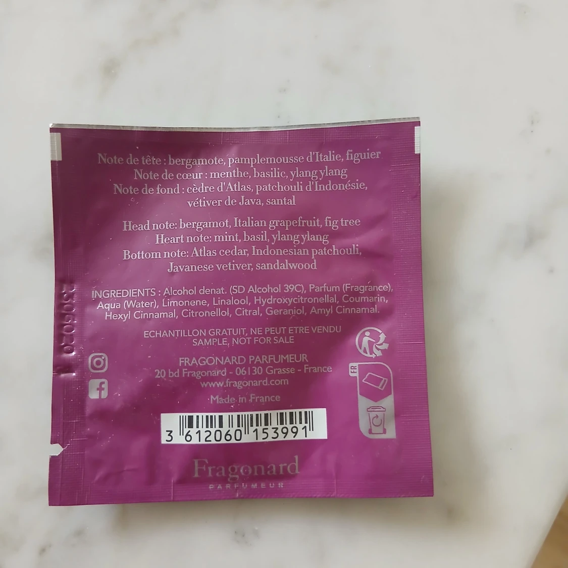 Fragonard parfymprover Beau & Belle - 1