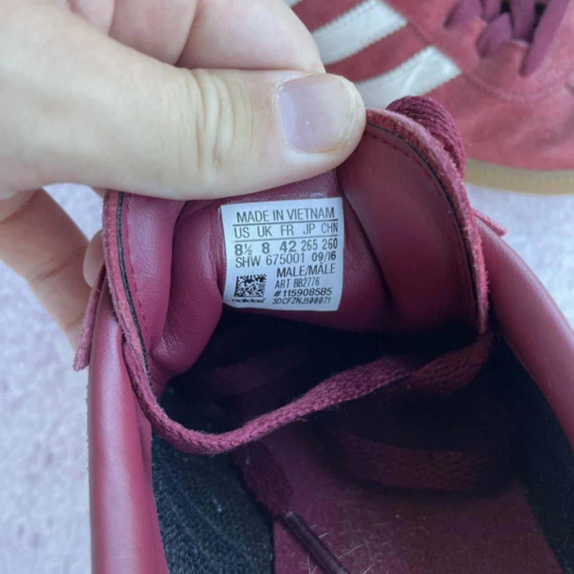 Adidas München vinröda sneakers - 2