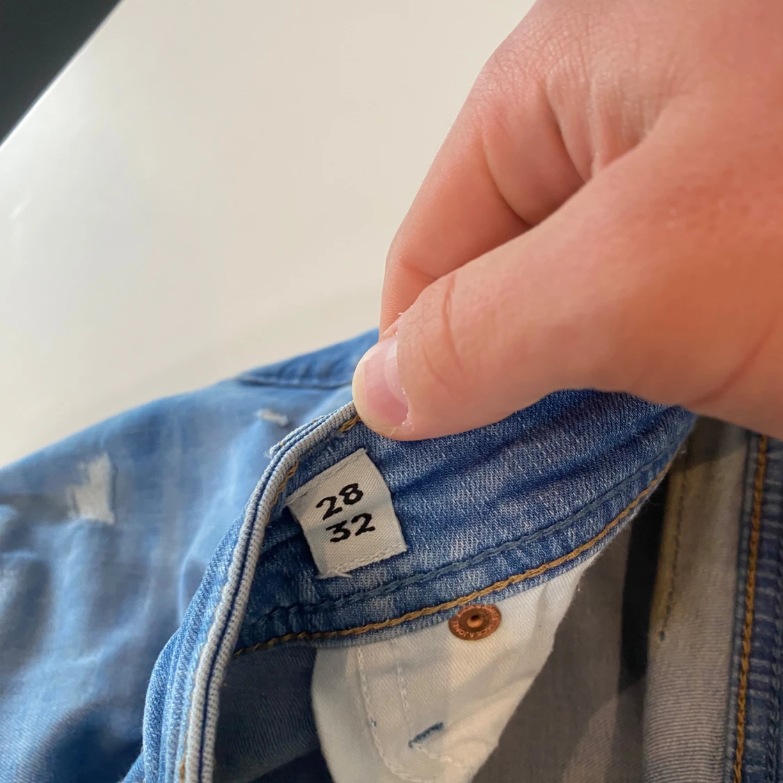 Slim fit ljusblå jeans Jack & Jones - 3