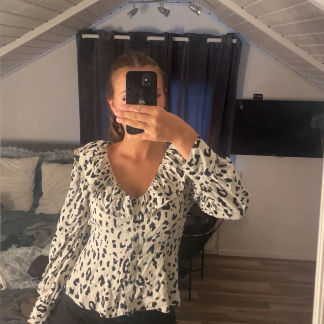 Leopard mönstrad blus - 2