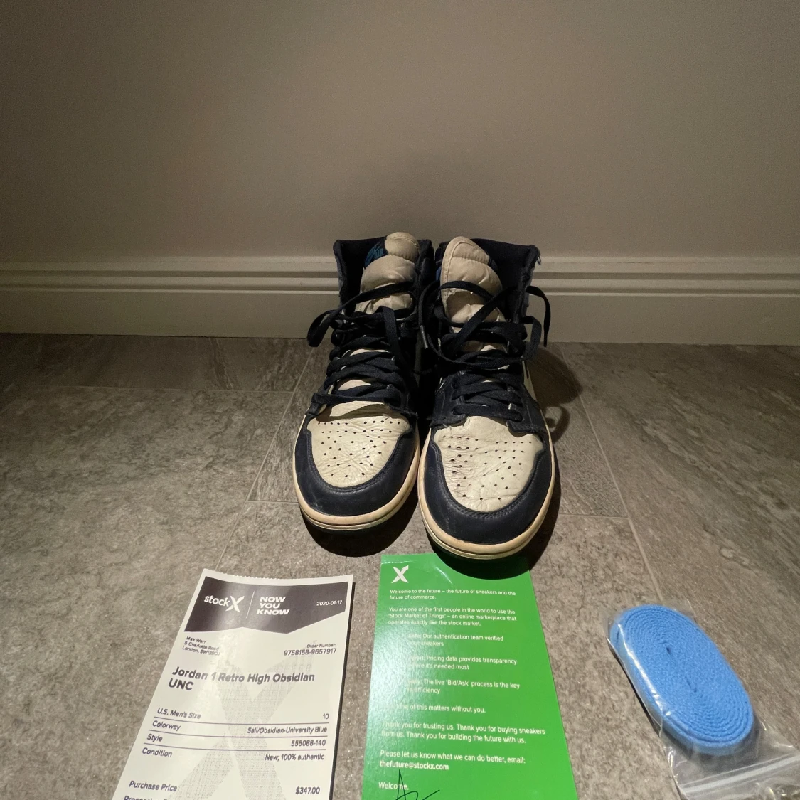 Nike Air Jordans High Obsidian - 1