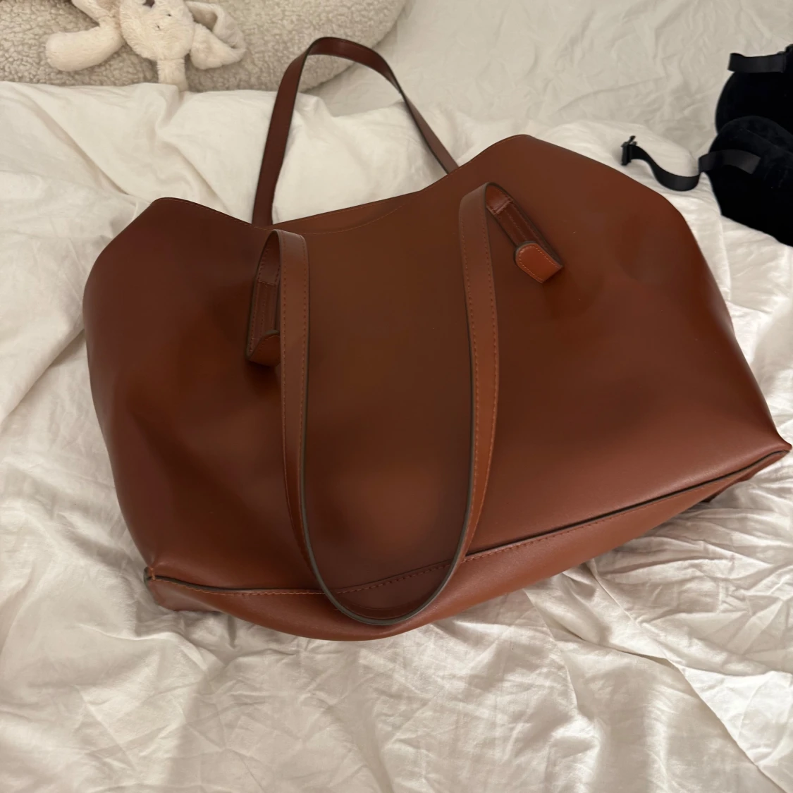 Brun axelväska i skinn - 2