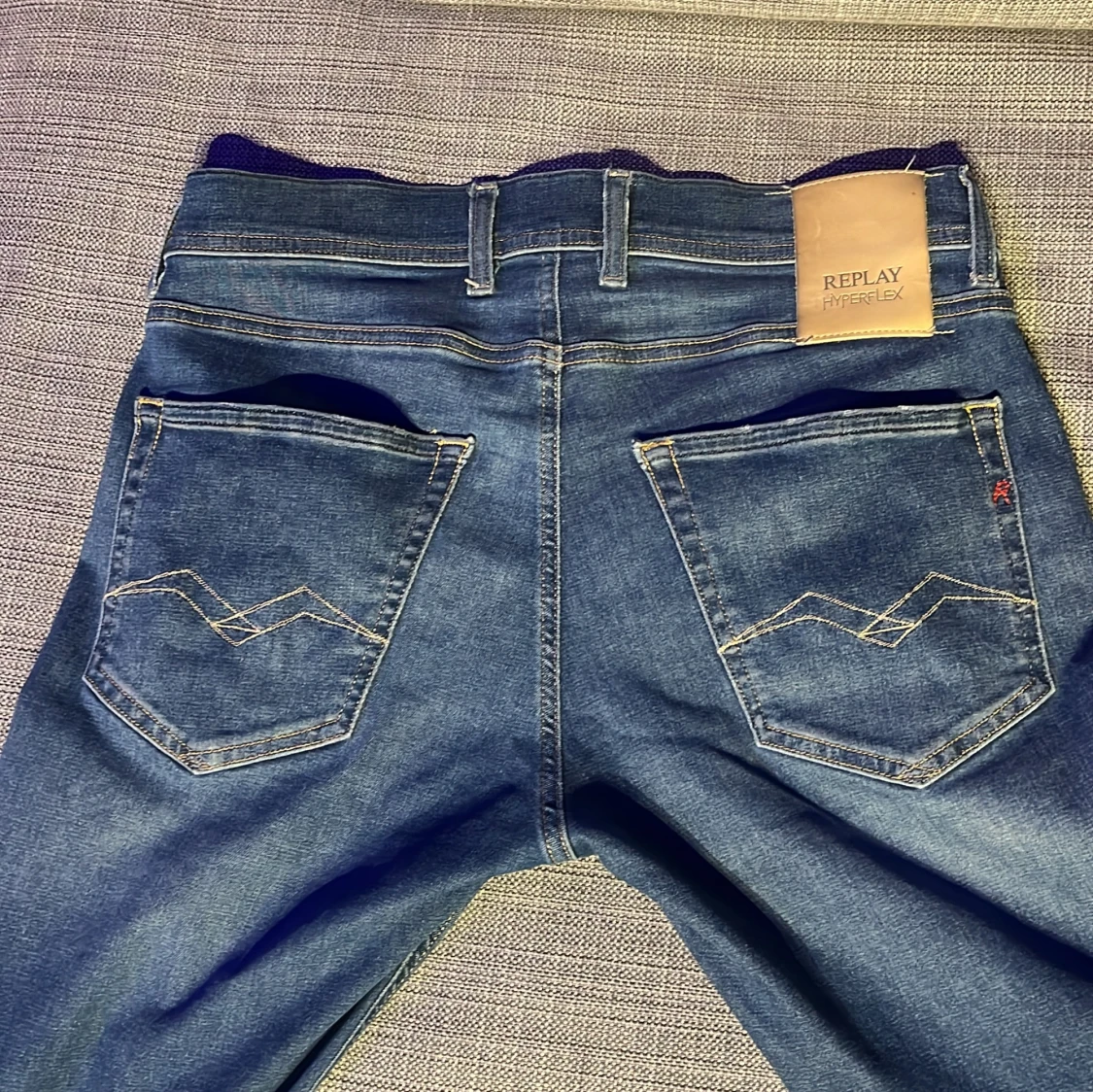 Blå Replay Hyperflex Grover Jeans - 1