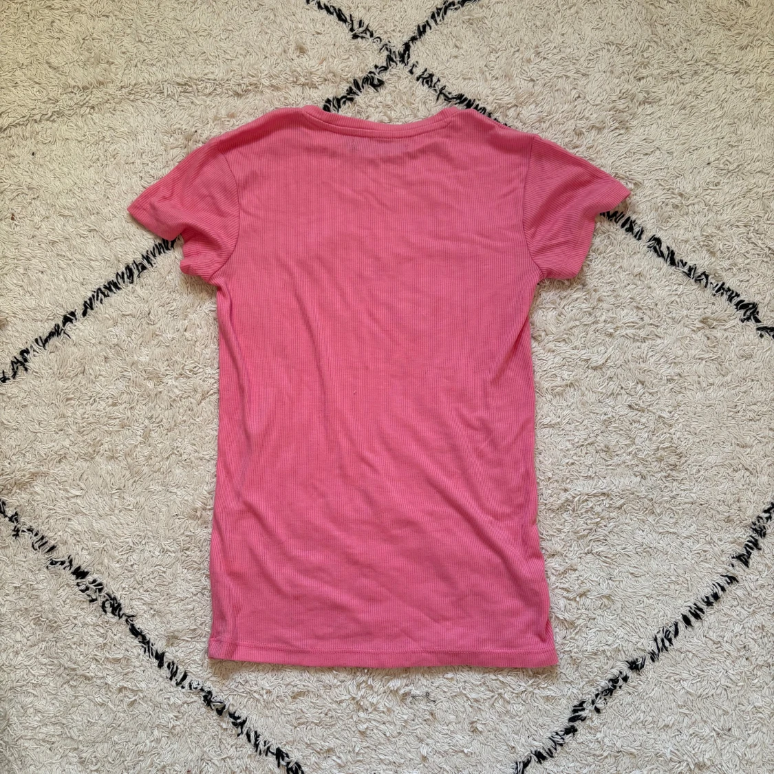 Rosa ribbad t-shirt från lager 157 - 1