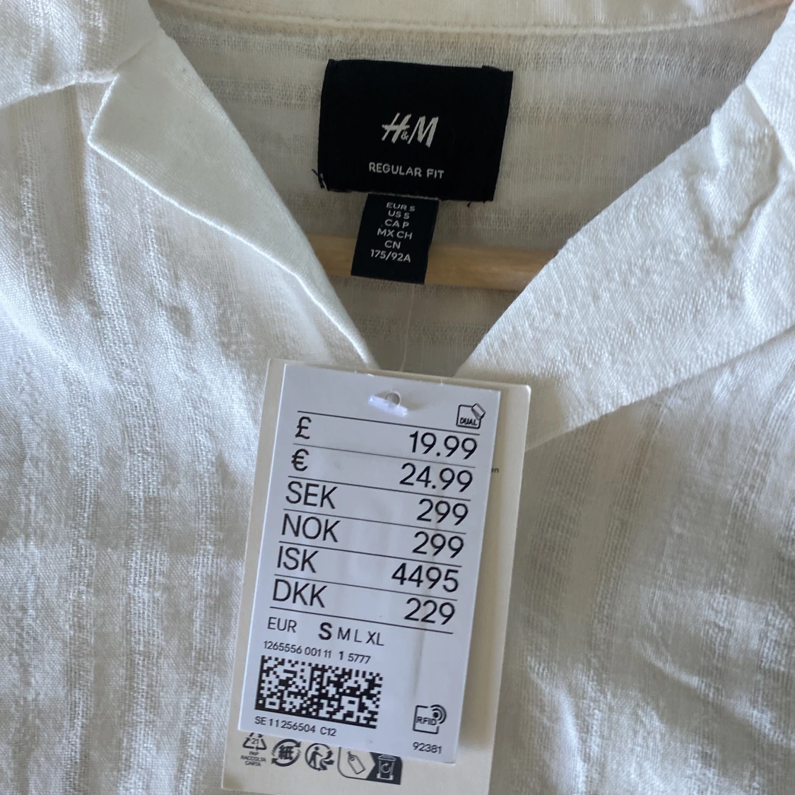 Vit randig skjorta från H&M - 1