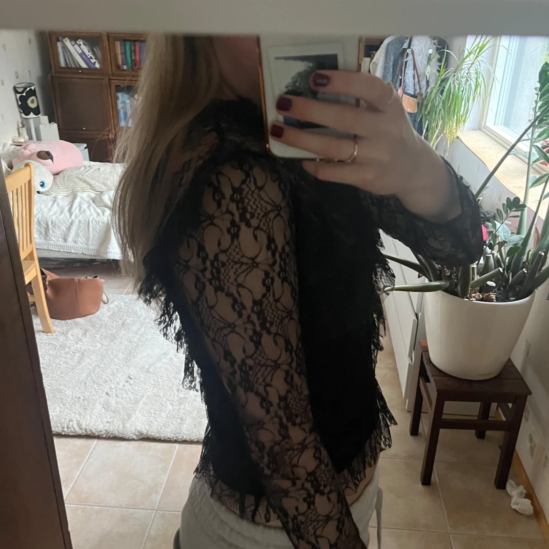 Svart spetsblus från Noisy May - 1