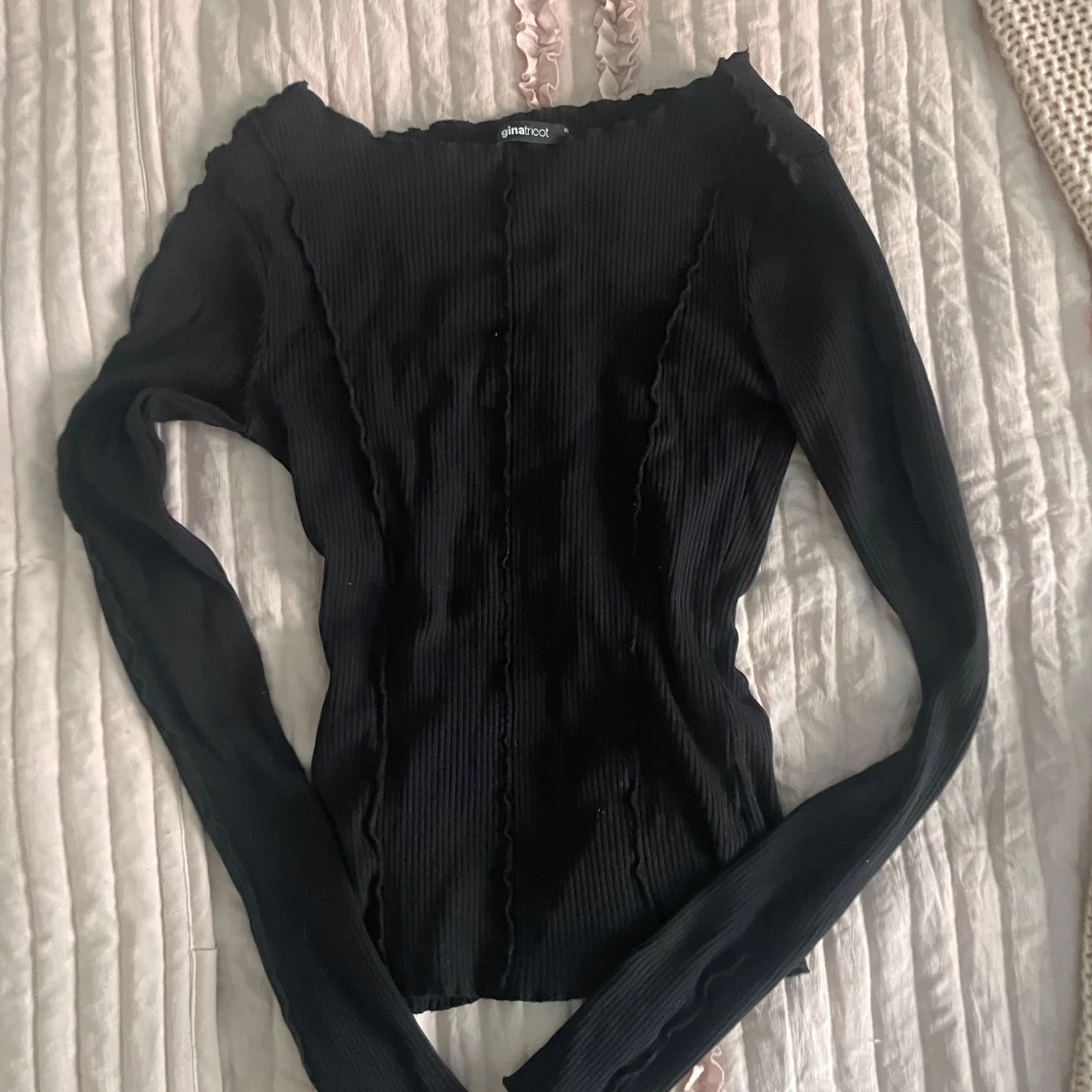 Svart långärmad topp Gina Tricot - 1