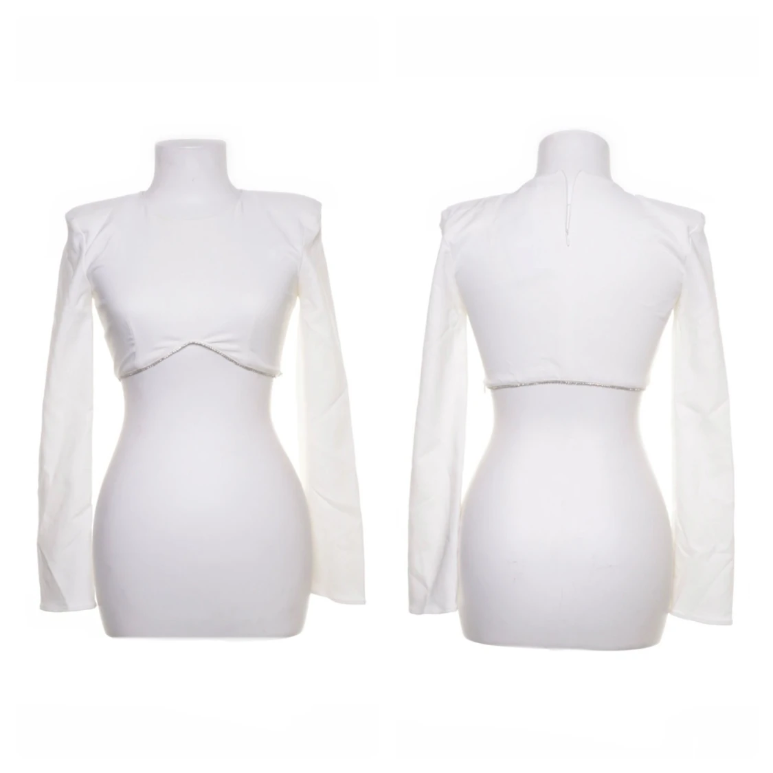 Vit croppad topp från Zara