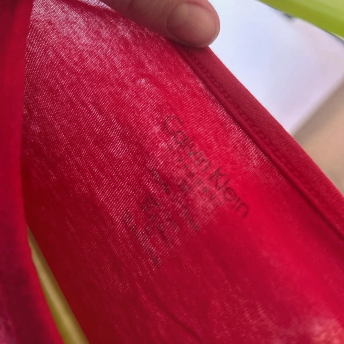 Röd långärmad topp från Calvin Klein - 2