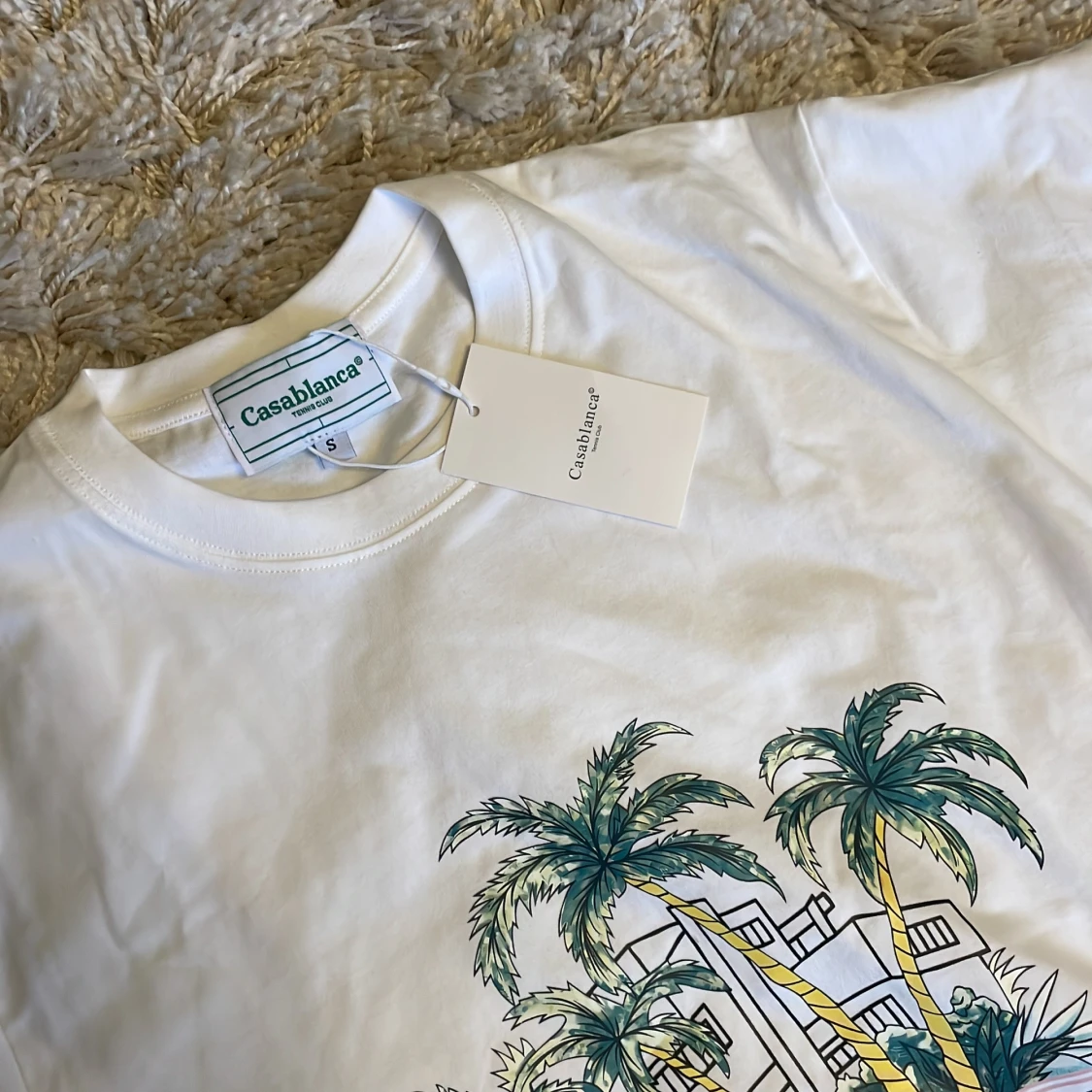 Vit t-shirt med tryck från Casablanca - 1