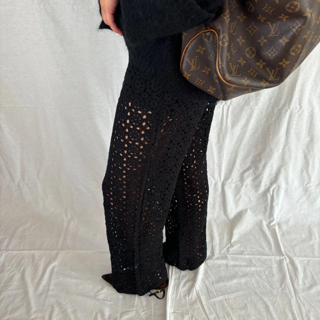 Svarta virkade byxor - 1