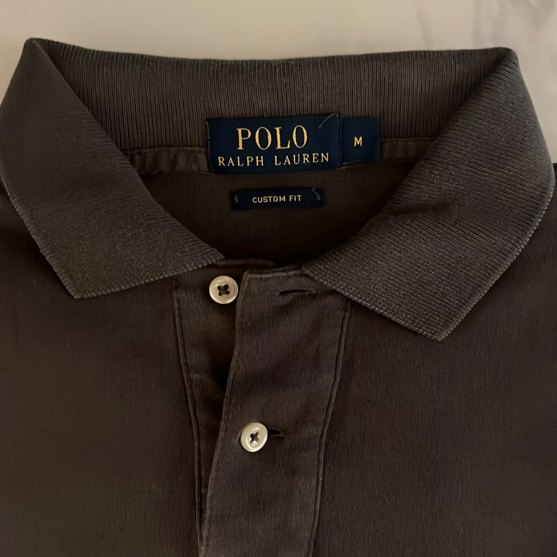 Mörkgrå pikétröja från Ralph Lauren - 4