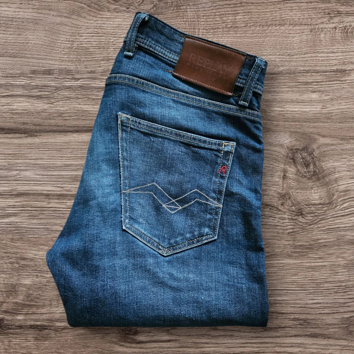 Mörkblå Replay Jeans