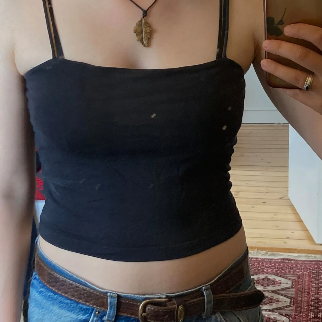 Svart och vitt linne Gina Tricot