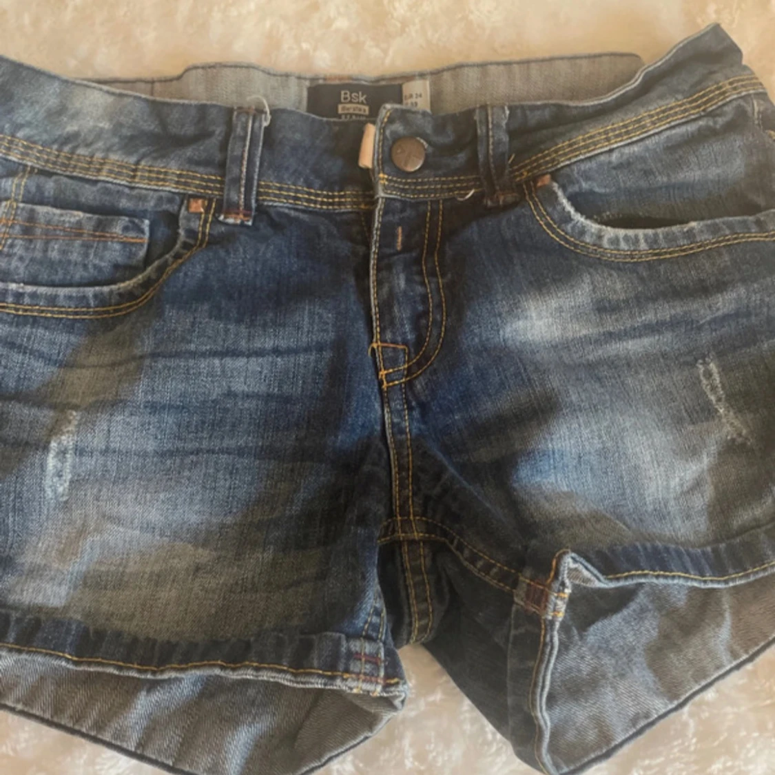 Blå jeansshorts från BSK - 4