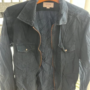 Blå overshirt från Eton - Blå overshirt eton