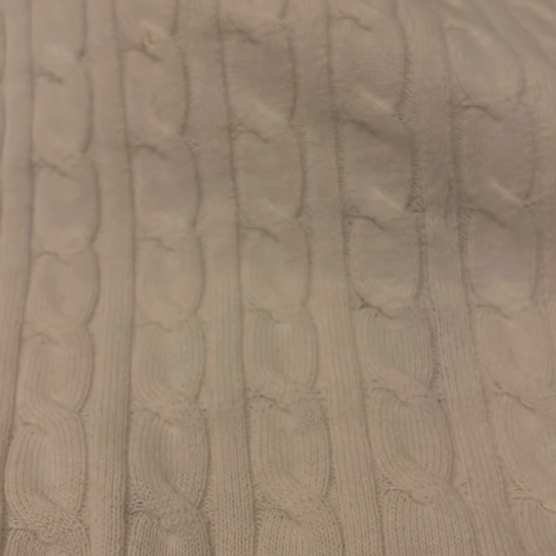 Vit kabelstickad kofta från Basic You - 3