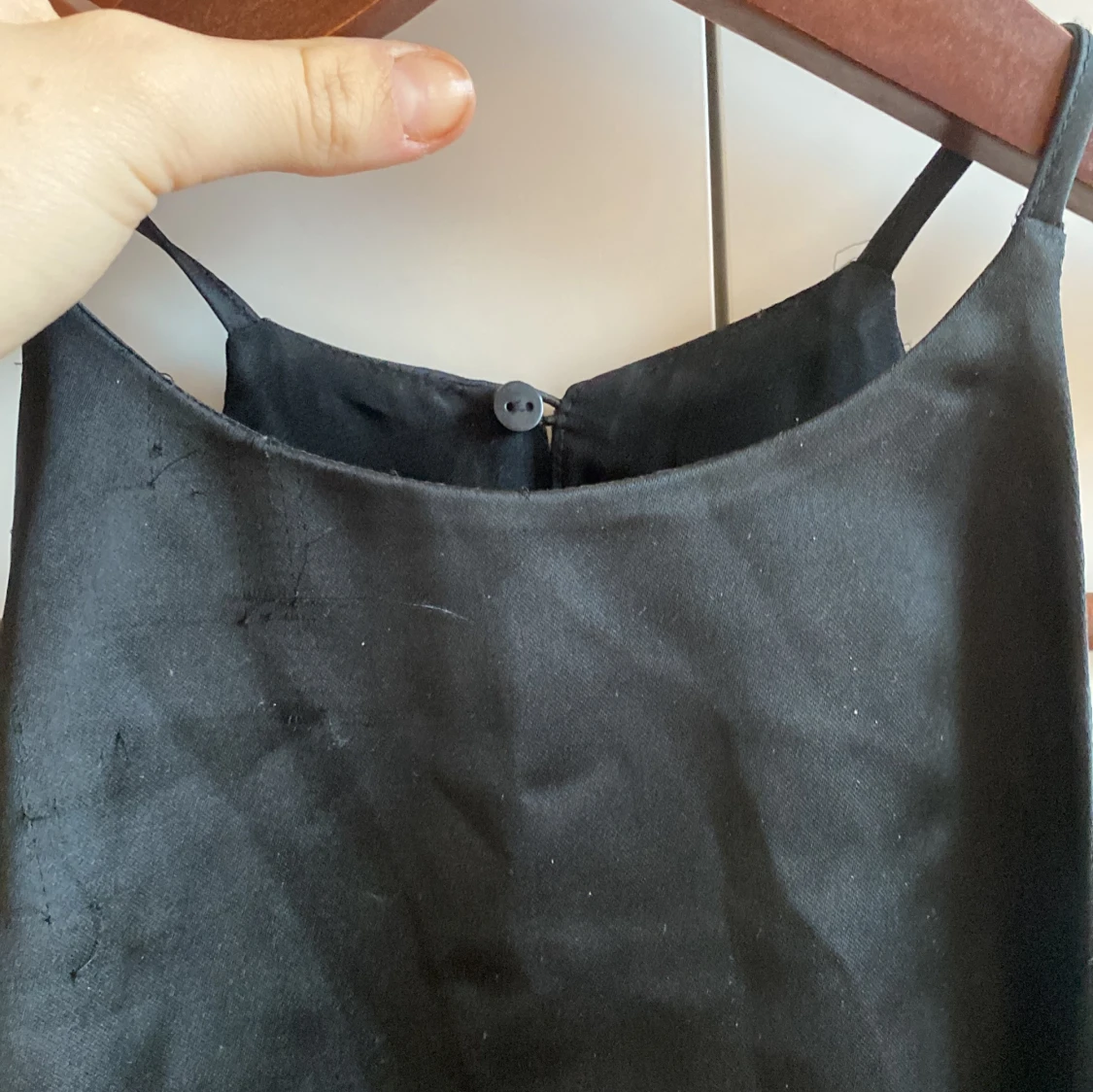 Söt satin linne med knapp  - 2