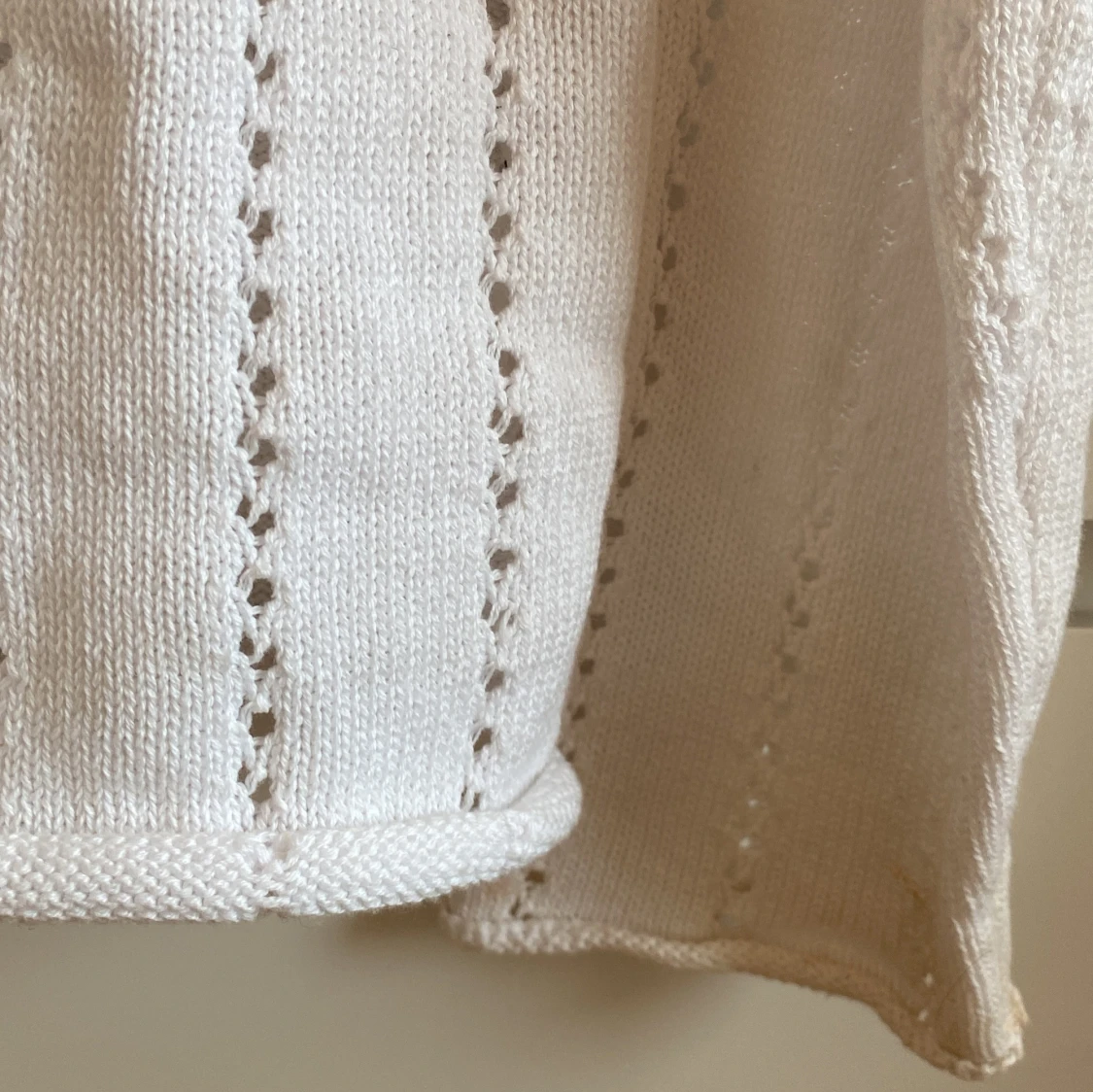 Vit stickad tröja från lager 157 - 3