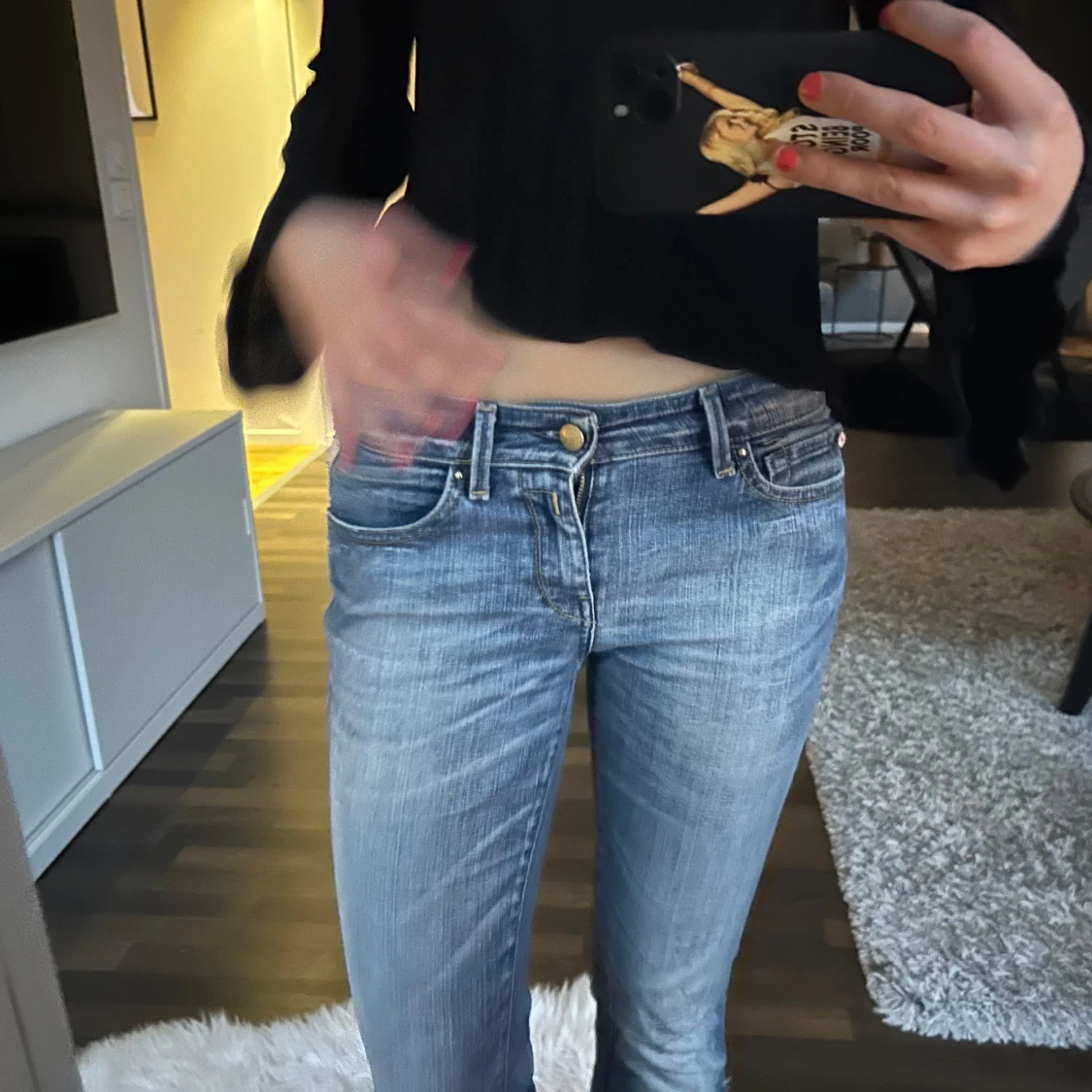 Vintage replay jeans lågmidjade - 3