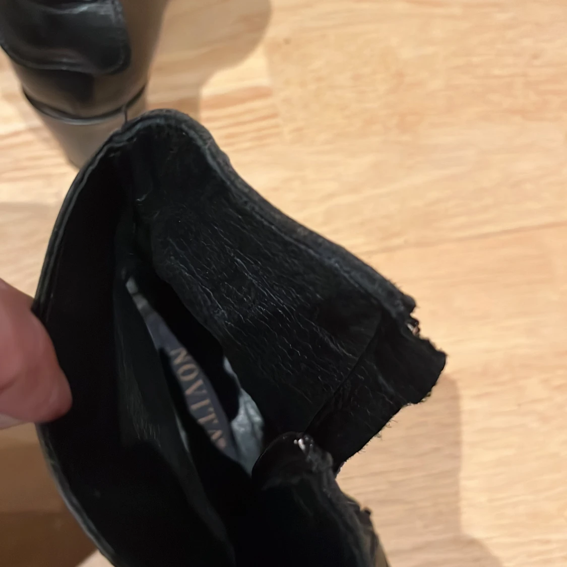 Svarta boots med klack och spänne - 3