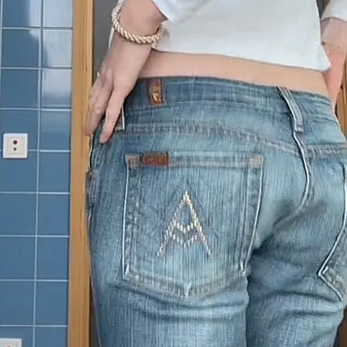 Lågmidjade jeans - 1