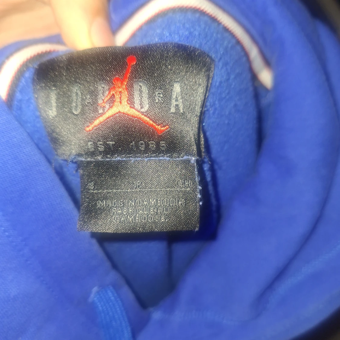 Blå hoodie från Jordan - 1