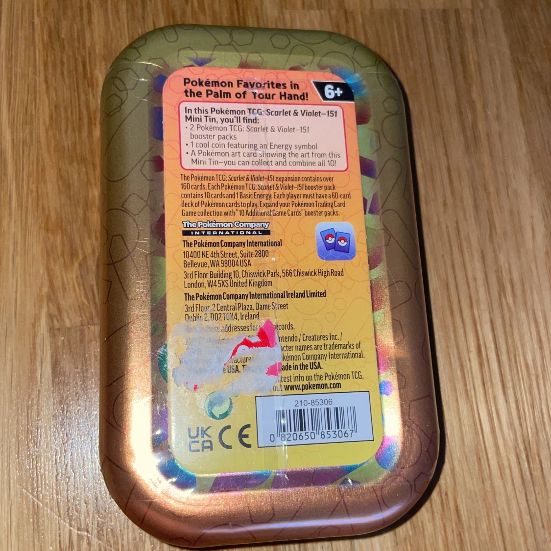 180kr Bara Made in USA 151 card vety good - 3