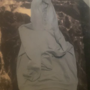Ljus blå hoddie  - Säljer en enkel ljusblåhoodie med huva och lång ärm. Perfekt för dig som gillar en basic stil och vill ha något bekvämt att slänga på dig. Klassisk modell utan synliga tryck eller detaljer.