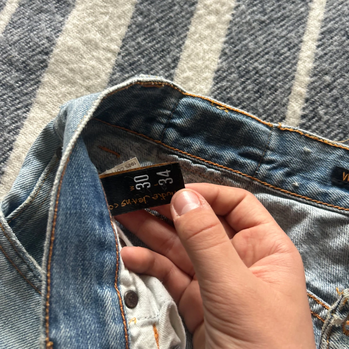 Ljusblå raka jeans från Nudie Jeans - 3