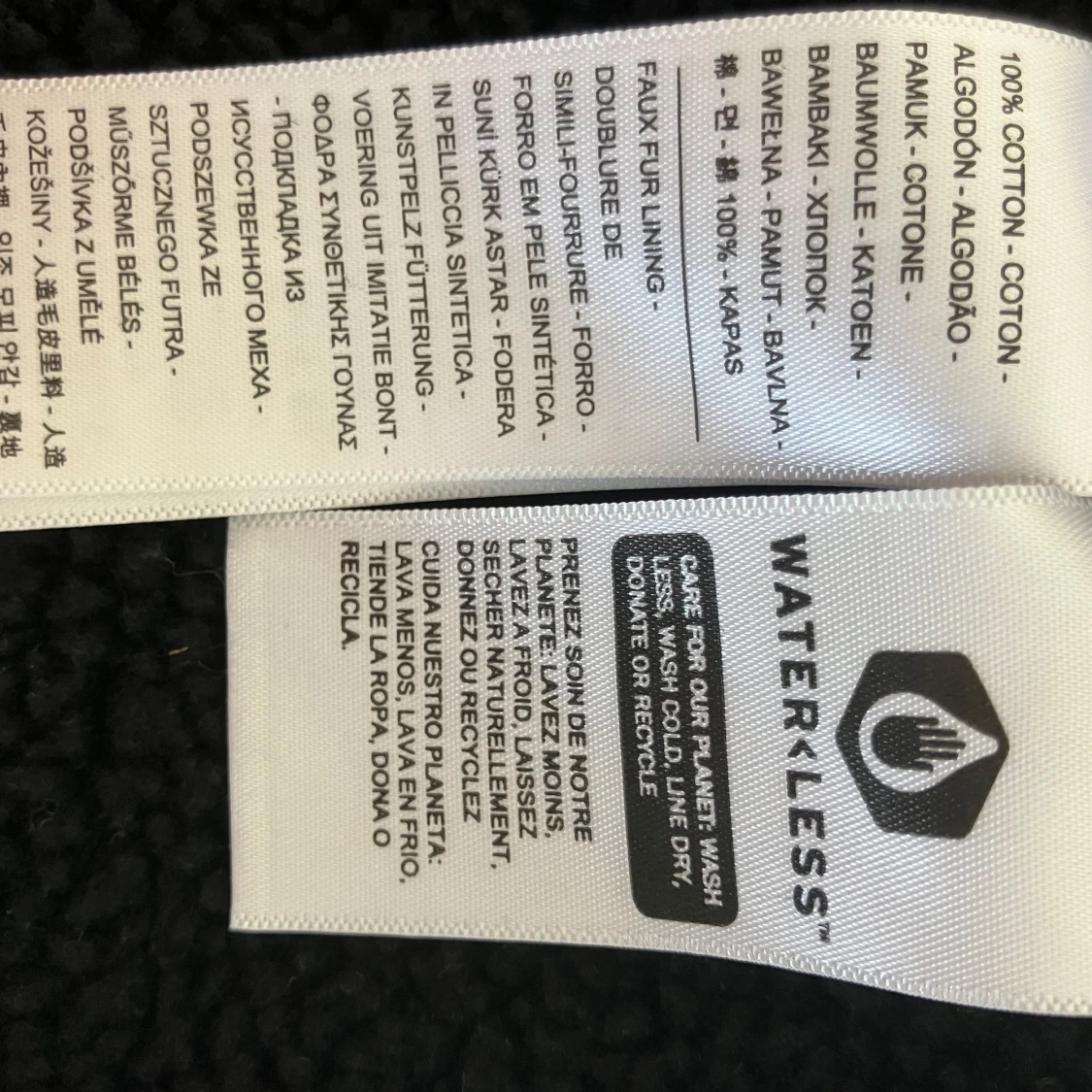 Svart sherpa-fodrad jeansjacka från Levi's - 3