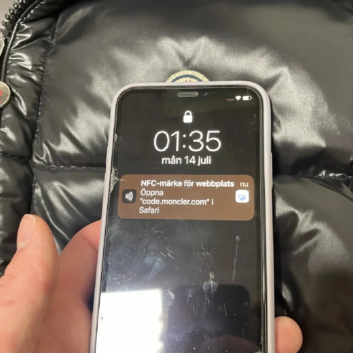 Svart dunväst från Moncler äkta - 1