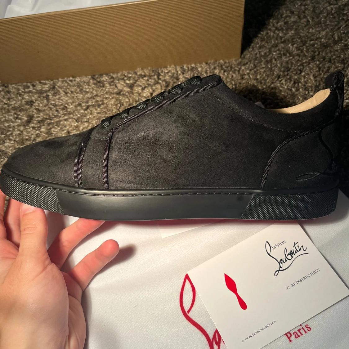 Christian Louboutin svarta mockasneakers - 1