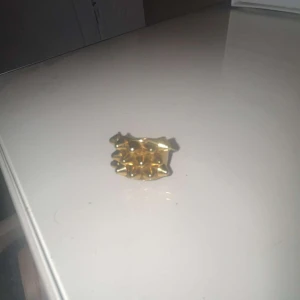 Guldig ring med nitar - Ring från Edblad. Guldig fin ring i jättebra skick. Helt ny. Säljer då den va lite förliten för mig. Man kan få med lådan om de önskas.
