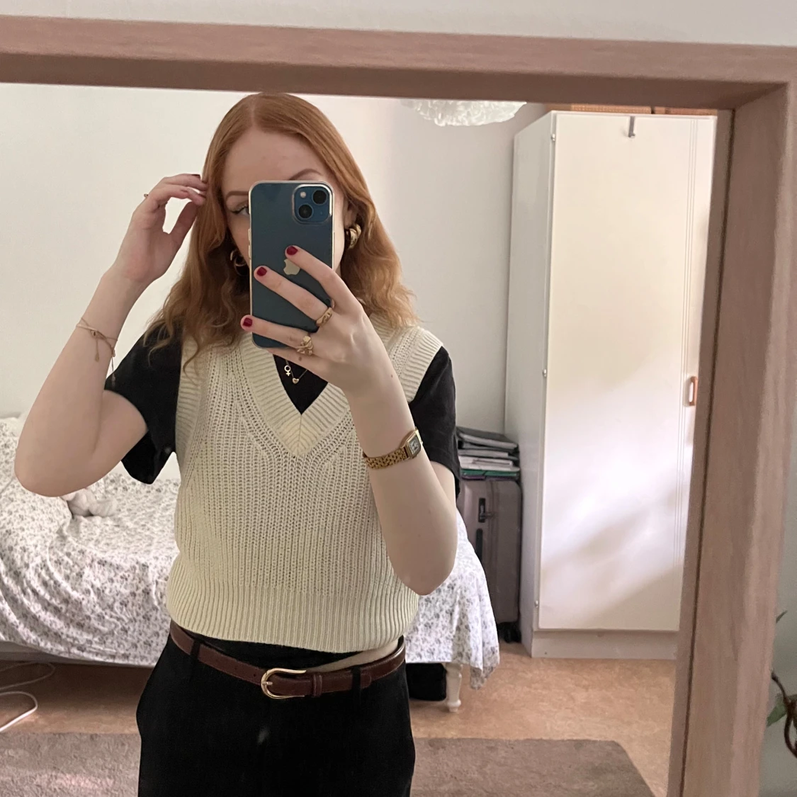 Vit pullover från H&M