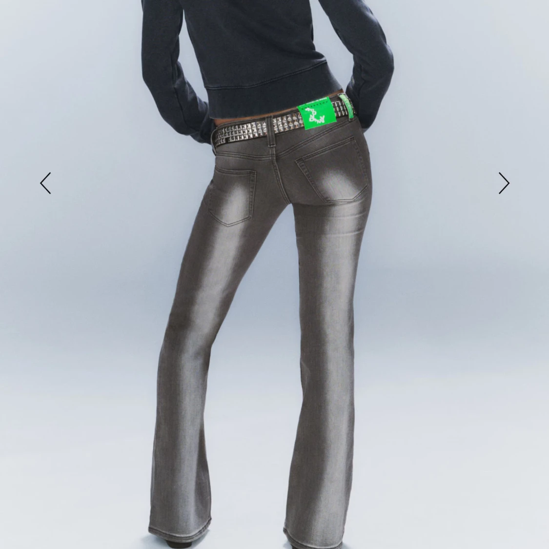 Grå bootcut jeans - 1