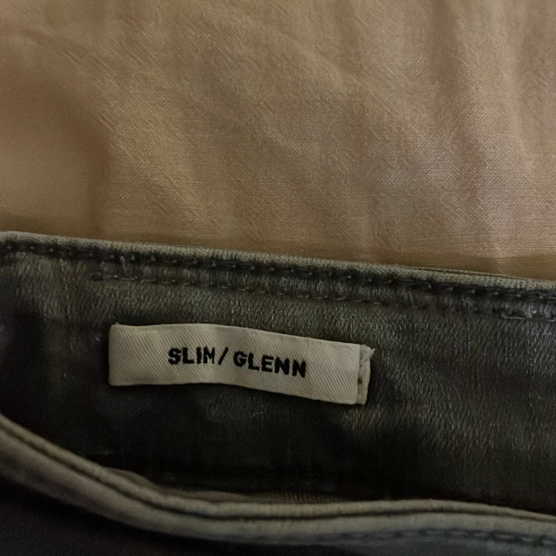 Grå slim fit jeans - 91