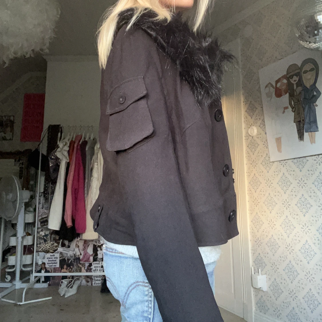 Höstjacka päls - 90