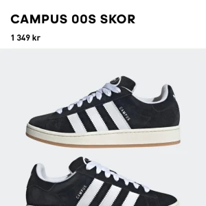 Adidas Campus 00s svarta  - Använda ett fåtal gånger. Ingår nya svarta och vita snören.  Hör av er för fler bilder:) 