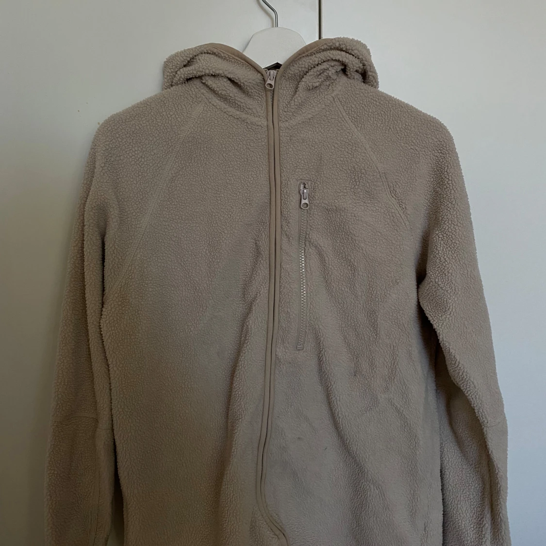 Beige teddyjacka från H&M 🍁🍂 - 90