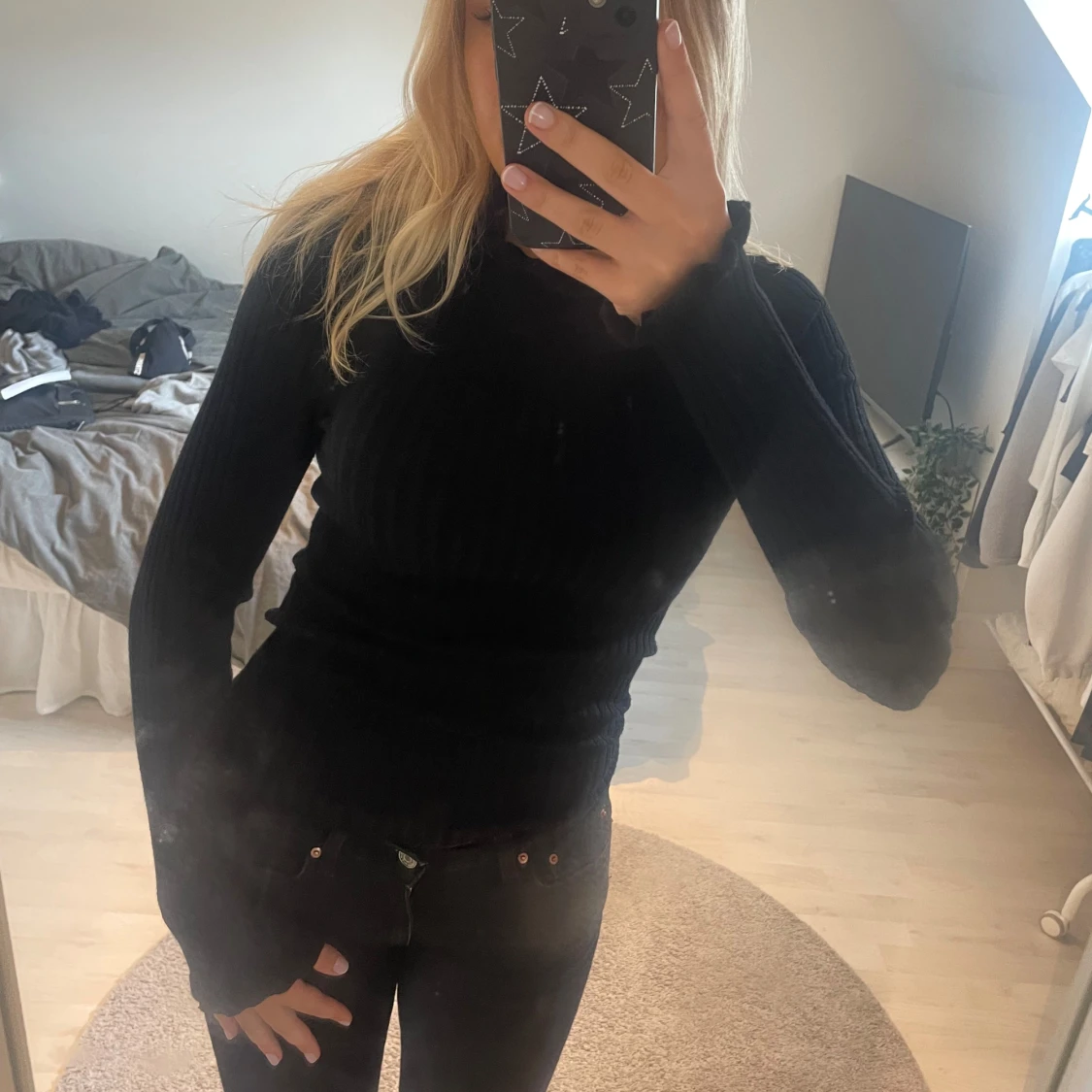 Långärmad ribbad  - 90